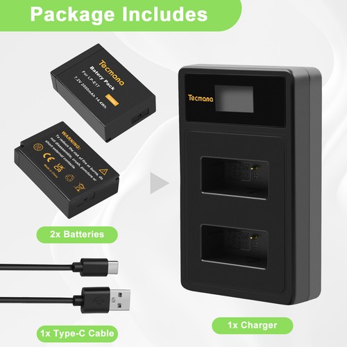 E17 battery dual - 2x, lp-e17