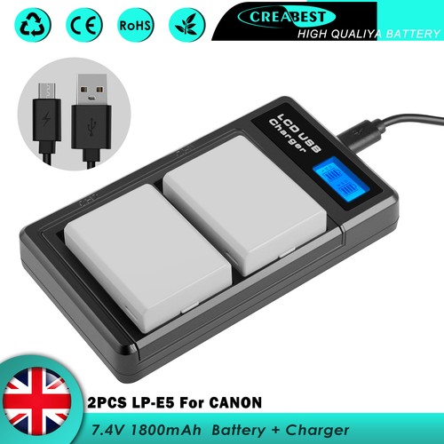 Battery for canon - 2×, lp-e5
