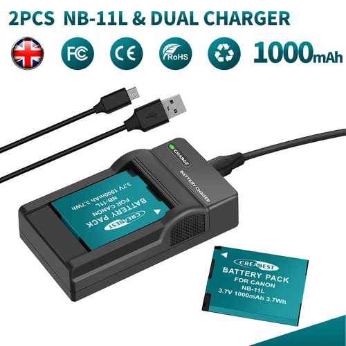 Battery 11l 11lh - 2x, nb-11l