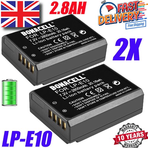 2pack e10 battery for canon - lp-e10,